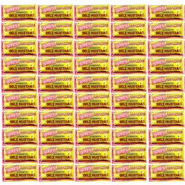 Crait Mike's Amazing Deli Mustard Packets 50 Pack Mustard Packets, Condiment Packets Bulk, Individually Wrapped Condiments, Deli Mustard Packets