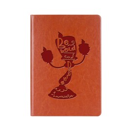 WHLBHG Beauty Beast Quote Gift Fairy Movie Inspired Leather Journal Notebook Princess Belle Lover Notebook Beast Fans Gift (Beauty Style 4)