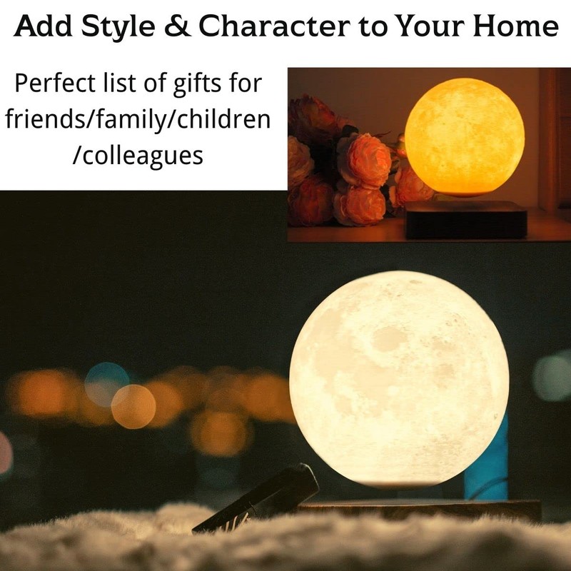 MOOCCI Levitating Moon Lamp, Floating Moon Lamp Magnetic Levitation Moon