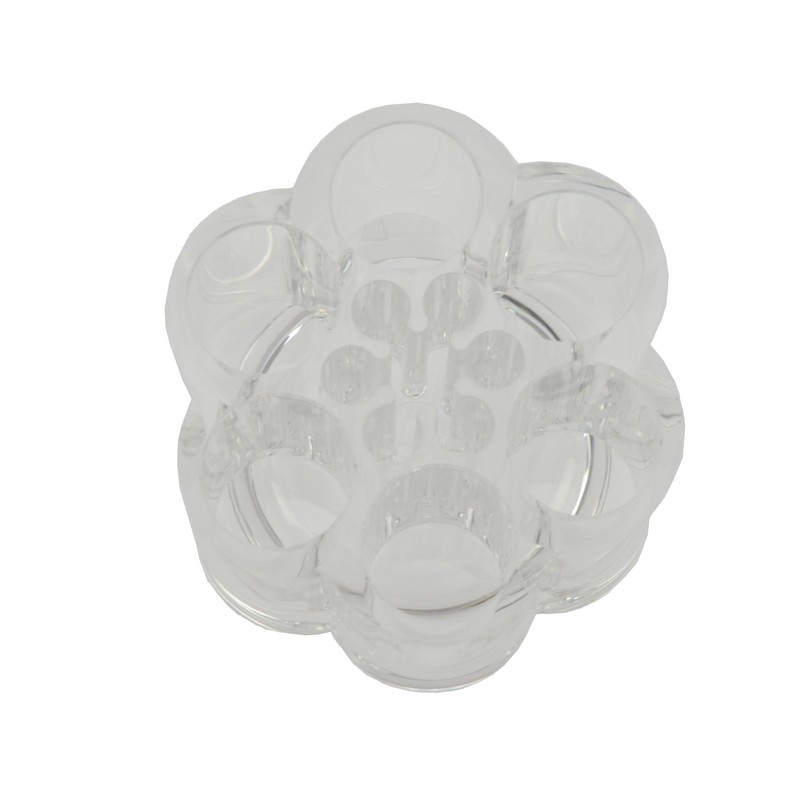 Fantasia 1256 Round Accessories Holder, Acrylic, Empty, Height 6 cm