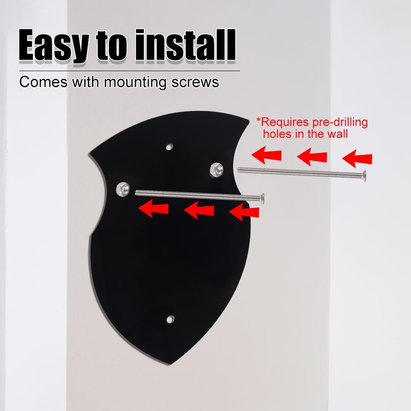 DONGKER Sword Holder, 1 Piece Acrylic Sword Wall Mount, Axe