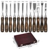 SELFIE CAT 12 Piece Wood Chisel Set for Woodworking Tools