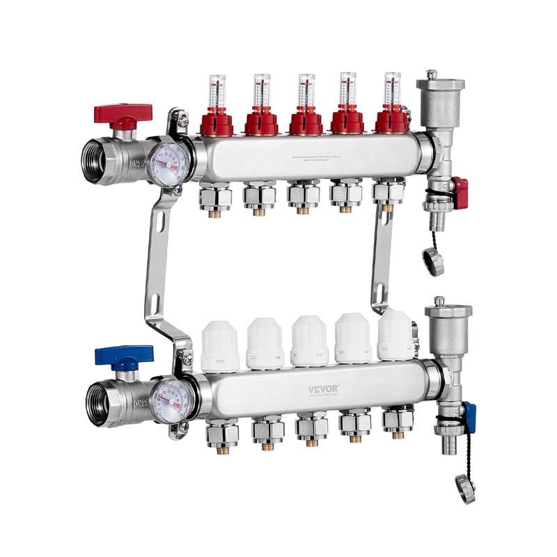 VEVOR 5-Branch Radiant Heat Manifold