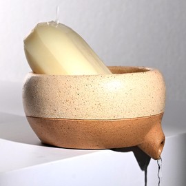 Wowhalolo Soap Dish with Drain and Self-Draining Sponge Holder for Sink, Shower, Bathroom, and Kitchen - Rustic Resin Soap Saver and Organizer, Keep Dry and Easy Cleaning Design