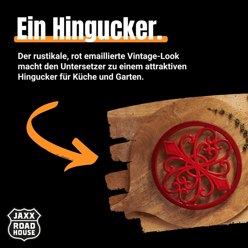 JAXX ROADHOUSE Trivet Trivet Trivet Made of Heat-Resistant Cast Iron