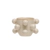 Bloomingville 4.25 Inches Round Stoneware Planter with Orbs and Reactive