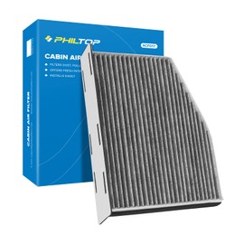 PHILTOP Cabin Air Filter, Replacement for CF10373, Passat, Tiguan, Beetle, Golf, CC, Rabbit, GTI, R32, Q3, TT, Premium Cabin Filter with Activated Carbon Filter Up Dust Pollen Odor