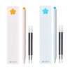 Kaco FIRST Gel Pens Cute Stationery Black Ink 2 Pieces