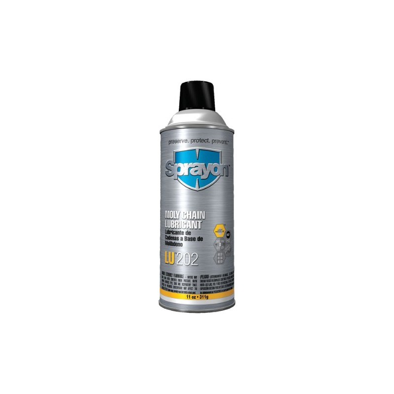 Sprayon/ LU202 Moly Chain Lubricant 11 oz Aerosol, SKU #S00202000