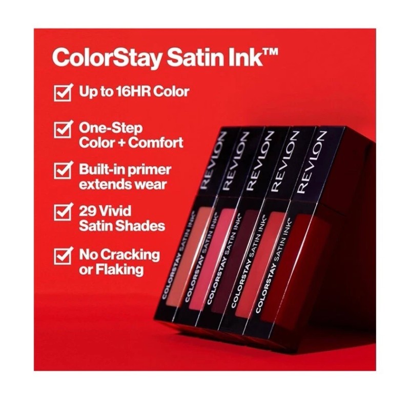 Revlon ColorStay Satin Ink Long Lasting Lipstick 024 Perfect Storm