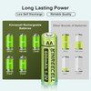 KINREECELL Rechargeable AA 600mAh Batteries, Ni-MH Double A Solar Batteries