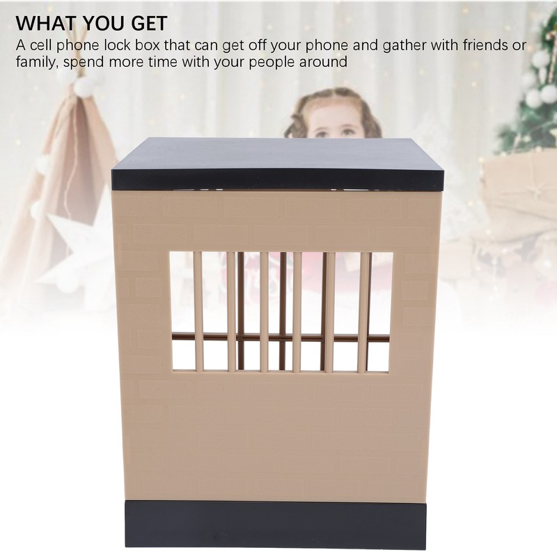 Cell Phone Lock Box with Key Lockable Mobile Phone Storage
