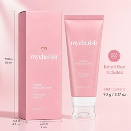 Crema para el Cuello mycherish FBLCLAFGP PDRN Colágeno con Aplicador Gua Sha 90g