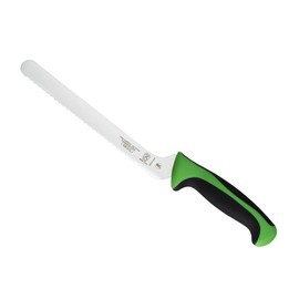 Mercer Culinary Millennia Colors 8-Inch Offset Wavy Edge Bread Knife, Green