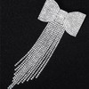Bridal Tassel Hair Clip Rhinestone Hair Bow Clip Hair Bowknot