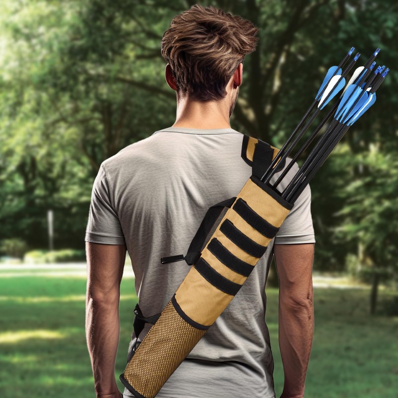 SERfawnCH 2-Pack Adjustable Hip/Back Archery Quiver - Lightweight Foldable Compact