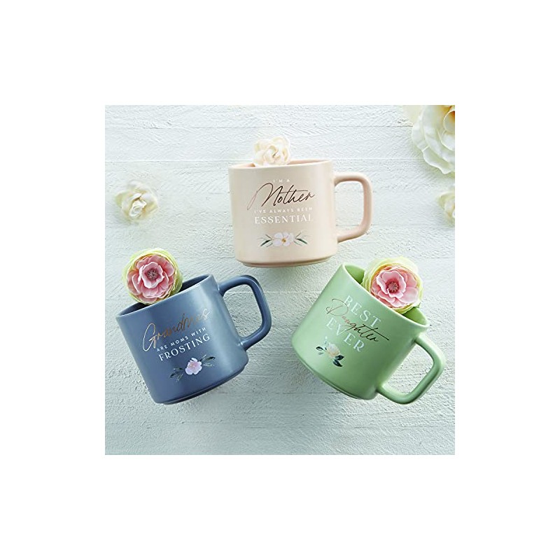 Creative Brands Heartfelt Collection - Stackable Stoneware Mug, 14-Ounce, Grandmas