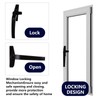 AHAQU 10PCS Replacement Window Handles, Right/Left Hand Universal Window Handle