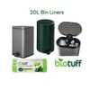 BIOTUFF General Use Bin Liners Medium 20L 25pk