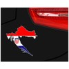 Croatia Car Sticker Sticker In National Colours
