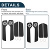 X AUTOHAUX Leather Car Door Anti Kick Pad Sticker for