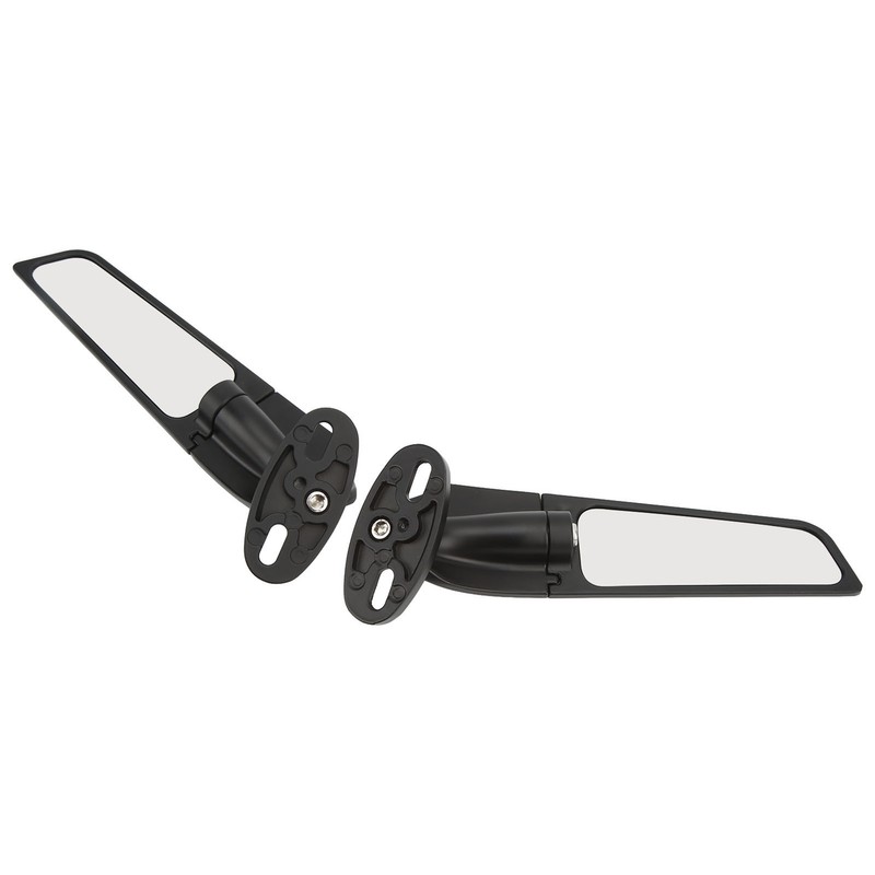 2pcs Motorcycle Wind Wing Mirror Multi Angle Adjustable Rotating Rear
