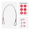 ABUS loop cable Cobra 5/75 - steel cable coated with