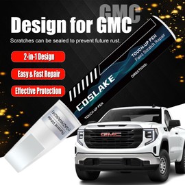 COSLAKE Car Touch Up Paint(Ebony Twilight Metallic(GB8/WA384A)) for GMC, Car Paint Scratch Repair Kit, Quick & Easy Solution to Repair, 2 in 1 Scratch Remover Pen with Color-Matched