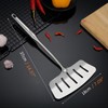 GREATLINK 304 Stainless Steel Fish Spatula,Wide Slotted Turner Steak Spatula