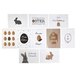 Katinga Set of 10 postcards for Easter - send Easter cards, give joy