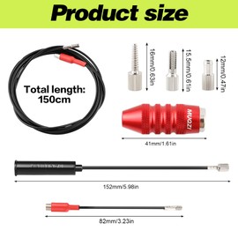 Yuragim Bicycle Internal Cable Management Tool, Cable Management Tool for Bicycle Frame Shift or Cable Guide Tool and Hose Cutter Combination, Internal Cable Routing Kit