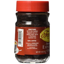 Ferrara Instant Espresso Coffee, 2 Oz (Pack of 12)