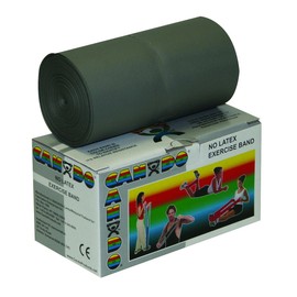 CanDo Latex Free Exercise Band Length 5.5 m Silver (Very Heavy)