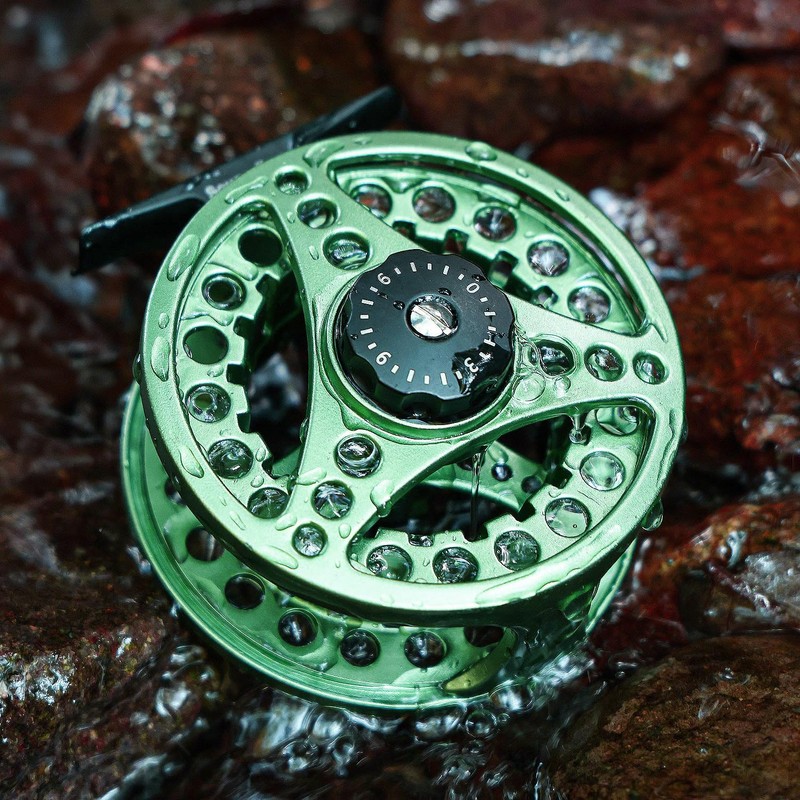 Sougayilang Fly Fishing Reel，Large Arbor With Diecast Aluminum Body Fly