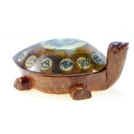 Feng Shui Wooden Turtle Compass - #Tc001