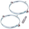 SKIR'CO (2 pcs) Pipe Brackets for 150 mm Pipes, Pipe