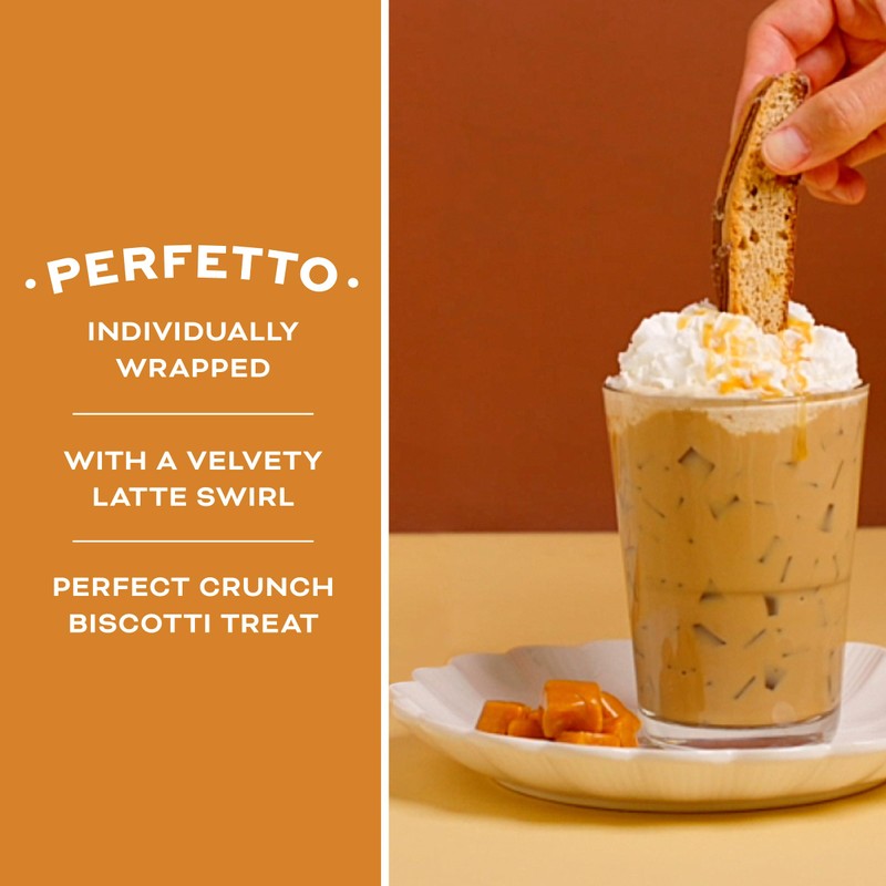 Nonni's Salted Caramel Biscotti Italian Cookies - Biscotti Individually Wrapped