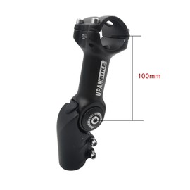 UPANBIKE Adjustable Bike Stem Riser Adapter 120 Degree 31.8mm*95mm Adjustale Angle Bicycle Stem Extender For Mountain Bike Road Bicycle MTB BMX