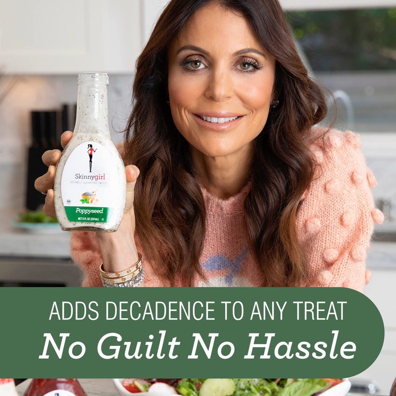 Skinnygirl Fat-Free Salad Dressing, Sugar-Free Poppyseed, 8 Ounce (Pack of