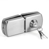 Ranbo No-Drill Double Glass Door Lock with Key for Swing