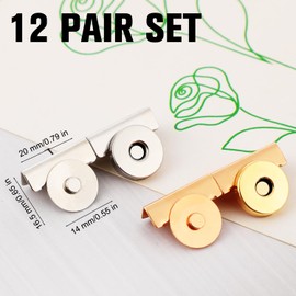 12Pcs Seamless Buckle Clasp, Multifunctional No-Sewing Buckle Clasp for DIY, Curtain, Clothes