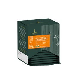 Luxmi Estates Astounding Ashwagandha Root Tea, 15 Tea Bags (30g) Pack of 6 Tea Bags, with Turmeric, Ginger, Lemongrass & More