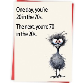 Abeletree Funny 70th Birthday Card Gifts for Women Men, Happy 70th Birthday Decorations for Dad Mom, Cool Gifts for 70 Year Old Woman Man