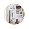Kinger Home 32-inch Gold Circle Mirrors for Wall Decor