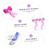 Vaguelly 6pcs Hairpiece Clip Bow Hairpin Curly Wig Barrette Bow