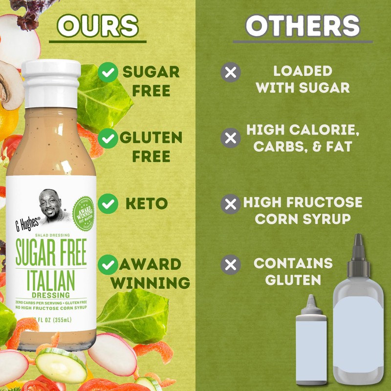 G Hughes Italian Vinaigrette Dressing, Italian Vinaigrette, 6 Count