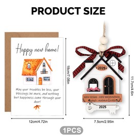 New Home Gifts, New Home Ornament House Warming Gifts Moving in House Presents Unique Homeowners Gift Hanging Ornaments for Friends Neighbourhood Couple Family