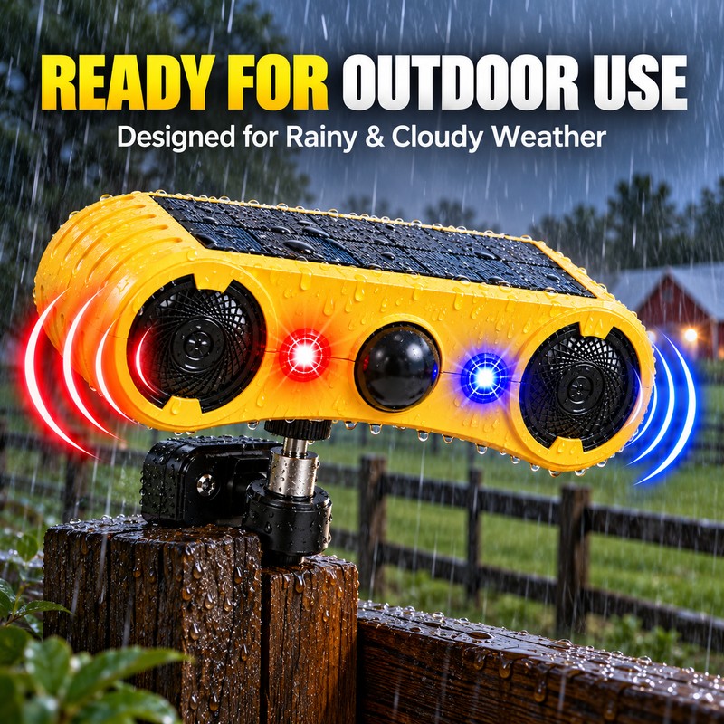 Solar Motion Sensor Alarm for Outdoor Security – Sound &