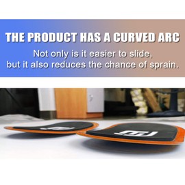 metaball Gliding Discs Core Sliders(Curved Arc) Smooth Use On Carpet Floor Exercise Sliders Equipment. Compact Core Gliders for Home Gym - Fitness Equipment & Full-Body Workout Accessories (Orange)