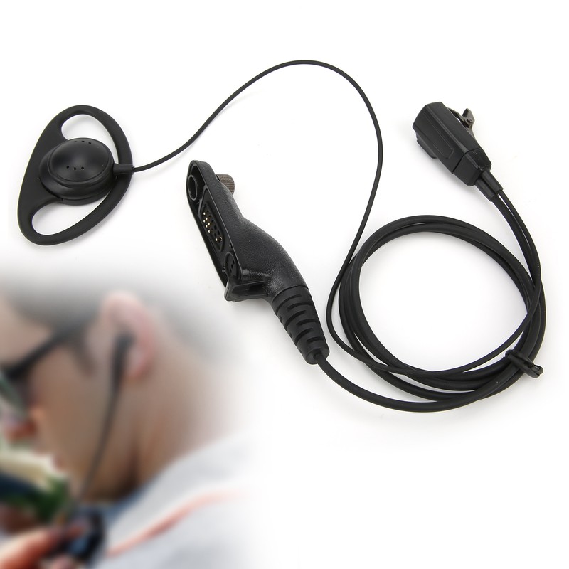 Walkie Talkie Earphone D Shape Comfortable Universal Earpiece Fit for